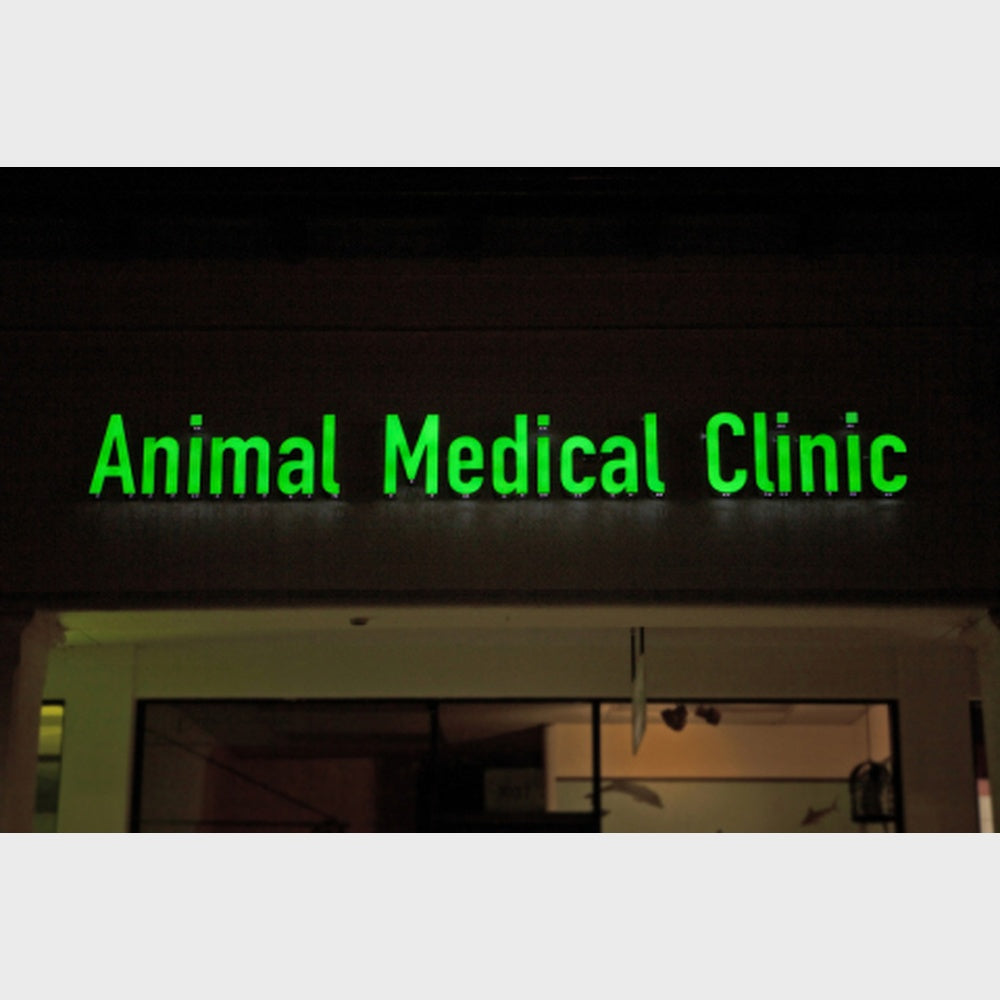 Animal Medical Clinic 3D Frontlit Channel Letters Led Light Sign