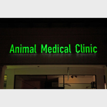 Animal Medical Clinic 3D Frontlit Channel Letters Led Light Sign