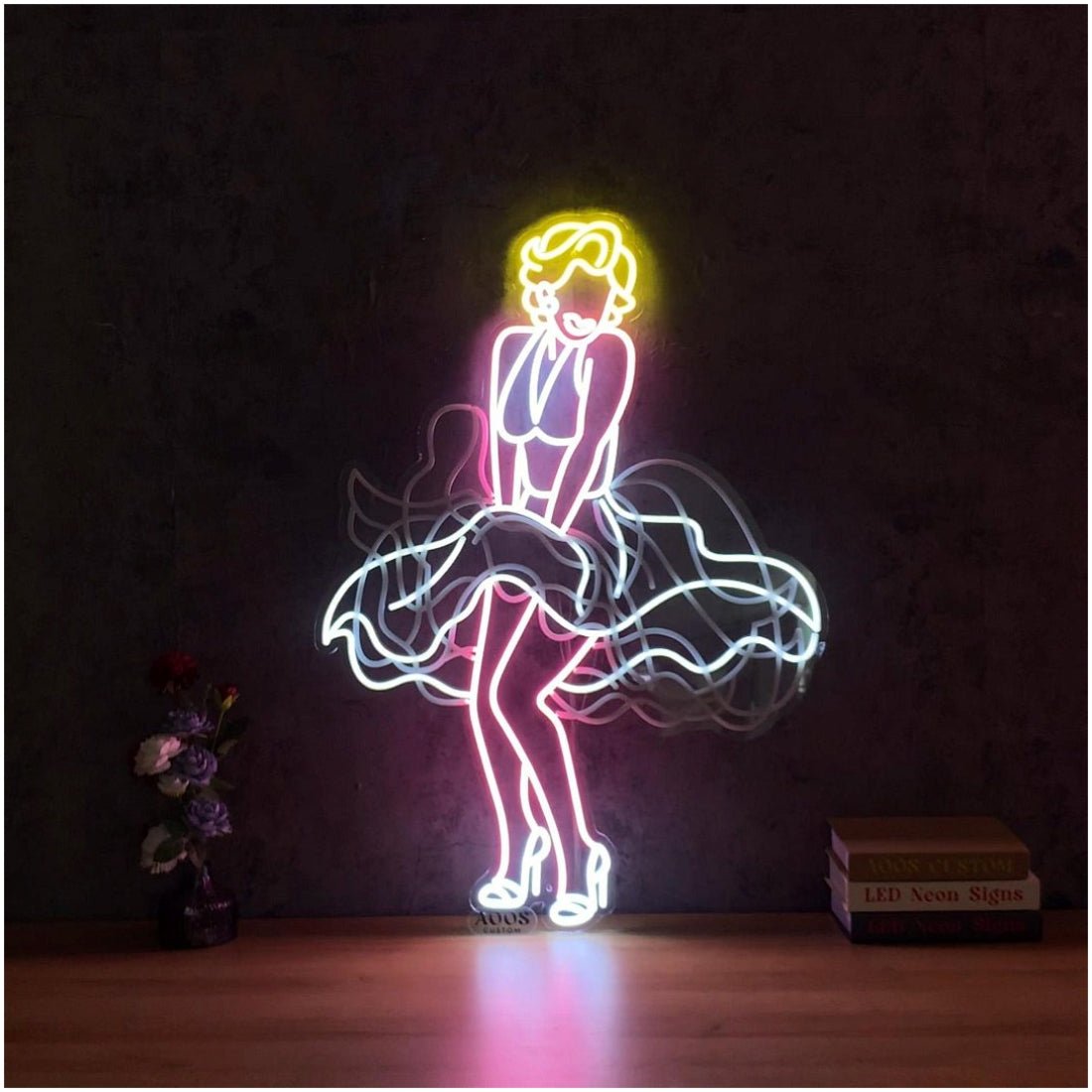 Animated Marilyn Monroe Led Sign Business Neon Sign - Shineneon