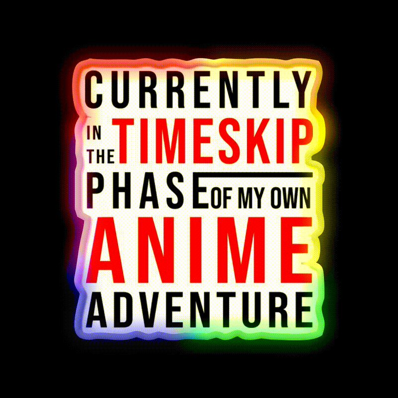 Anime Gym Design Black Red Gym Fitness Led Neon Sign Rgb Color