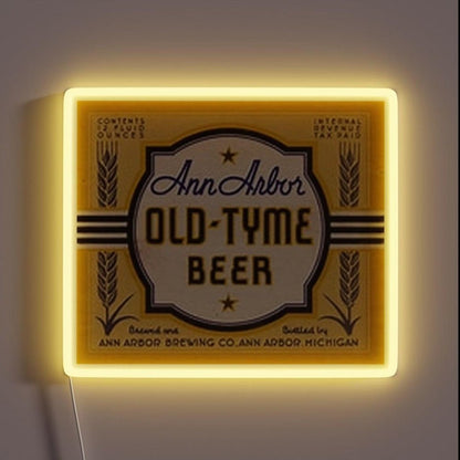 Ann Arbor Old Tyme Beer Rgb Led Neon Sign - Shineneon