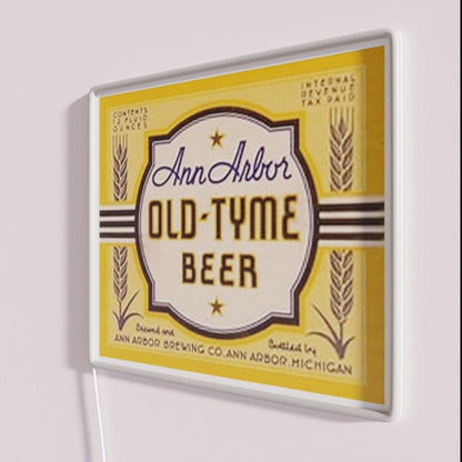 Ann Arbor Old Tyme Beer Rgb Led Neon Sign - Shineneon