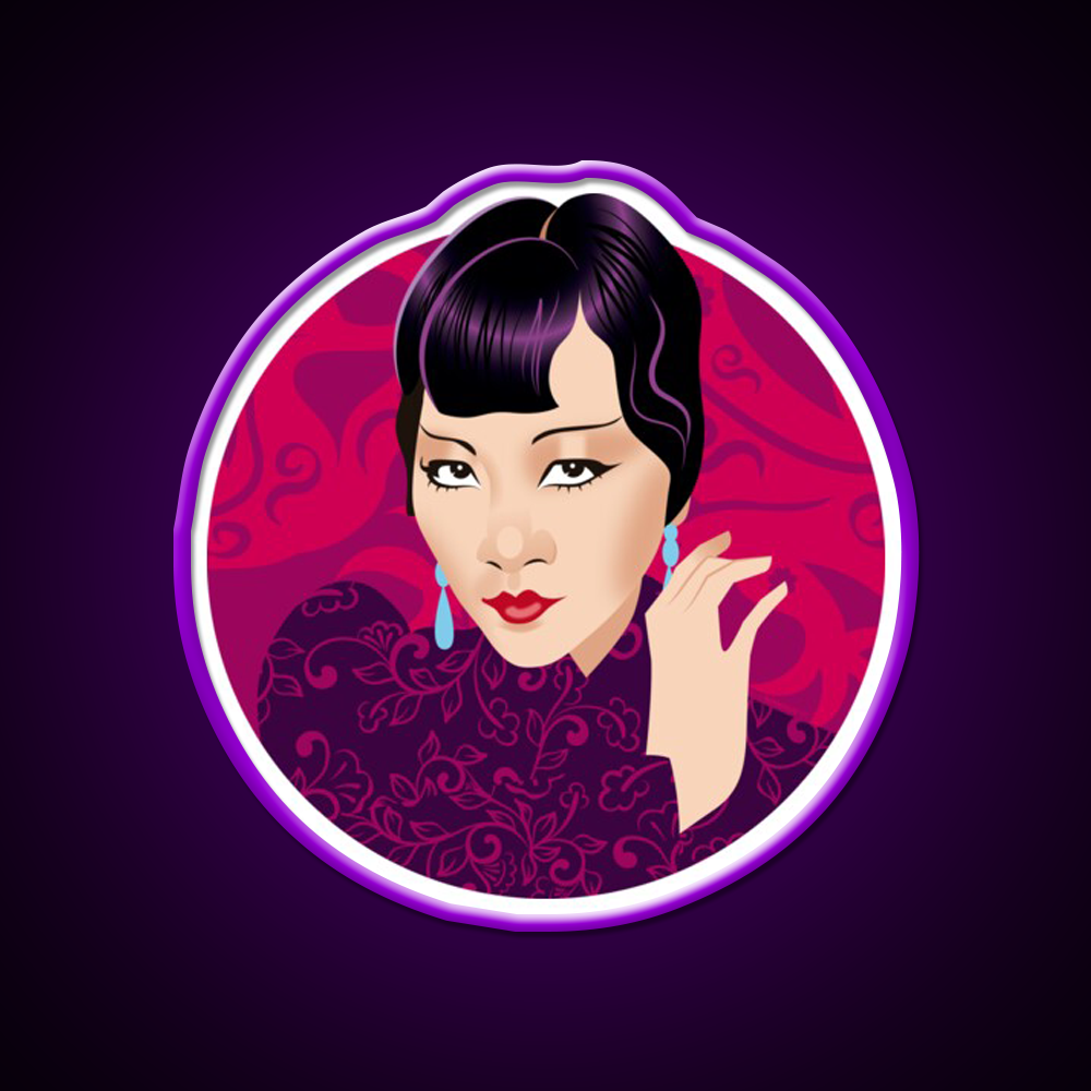 Anna May Wong Asian Cultural Led Neon Sign Rgb Color - LED neon sign view 9