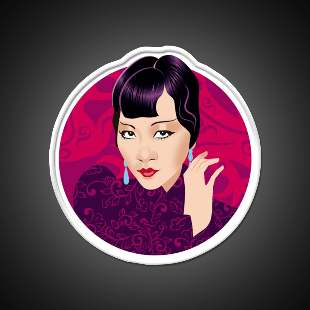 Anna May Wong Asian Cultural Led Neon Sign Rgb Color - Shineneon