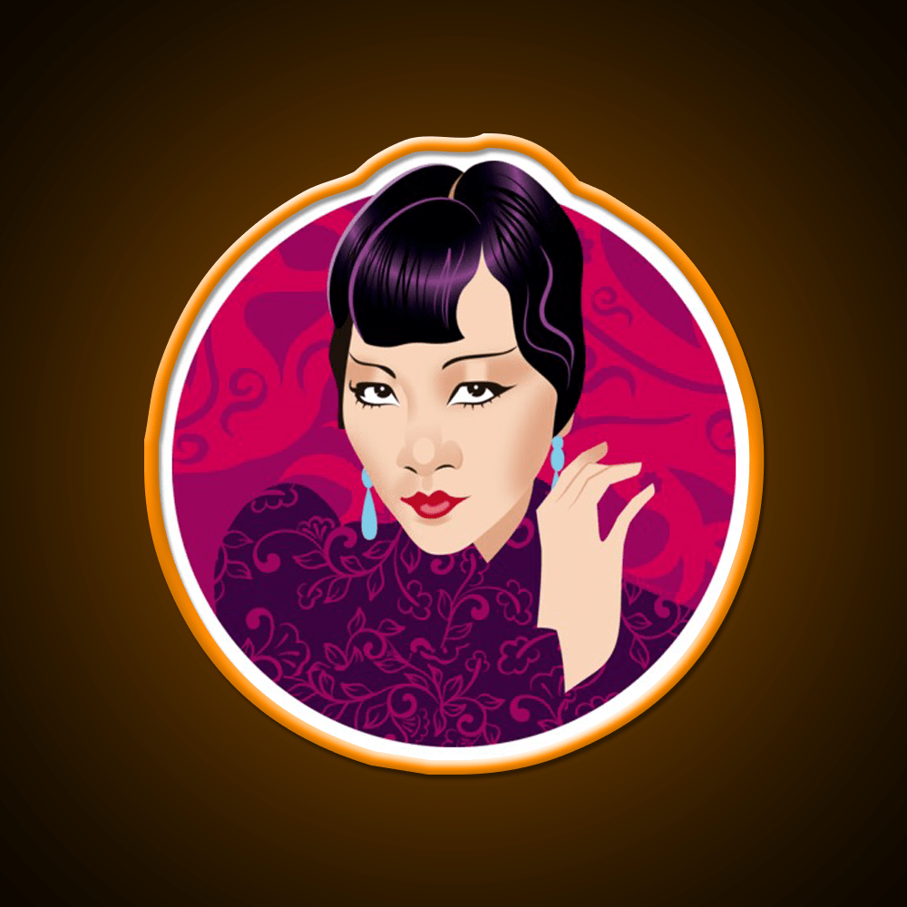 Anna May Wong Asian Cultural Led Neon Sign Rgb Color - Shineneon