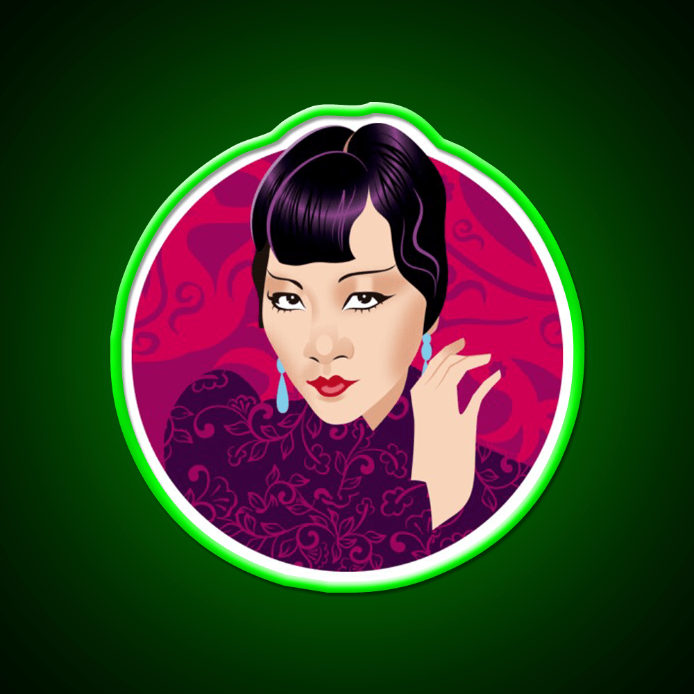 Anna May Wong Asian Cultural Led Neon Sign Rgb Color - Shineneon