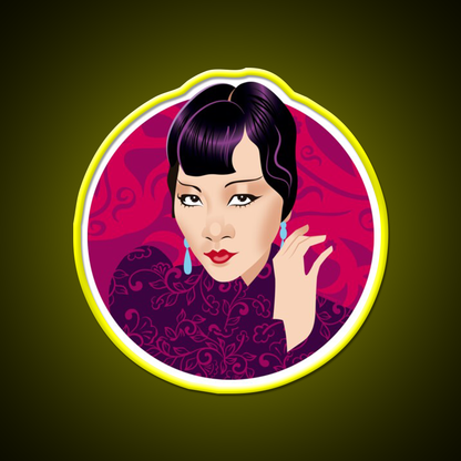 Anna May Wong Asian Cultural Led Neon Sign Rgb Color - LED neon sign view 7