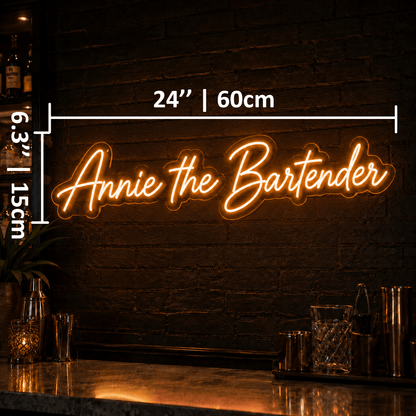 Annie the Bartender Custom LED Neon Sign - Shineneon