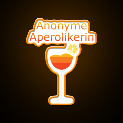 Anonymous Aperol Funny Party Cocktail Bar Decor Led Neon Sign Rgb Color - LED neon sign view 6