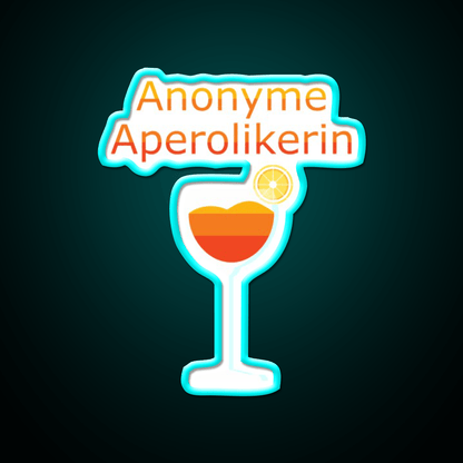 Anonymous Aperol Funny Party Cocktail Bar Decor Led Neon Sign Rgb Color - Shineneon