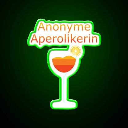 Anonymous Aperol Funny Party Cocktail Bar Decor Led Neon Sign Rgb Color - Shineneon