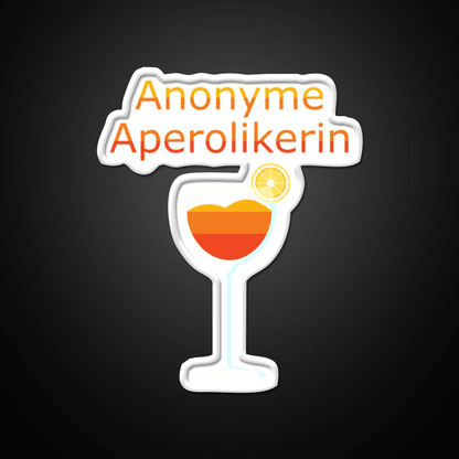 Anonymous Aperol Funny Party Cocktail Bar Decor Led Neon Sign Rgb Color - Shineneon