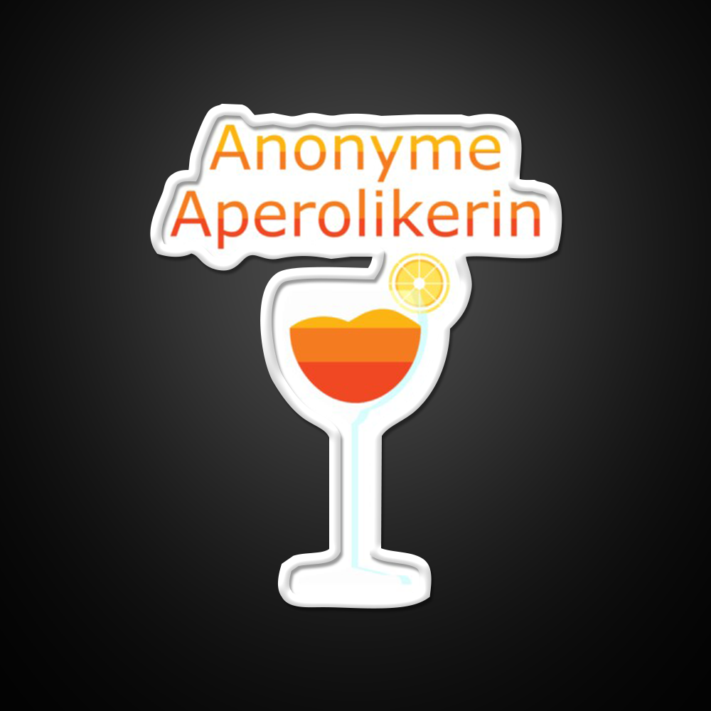 Anonymous Aperol Funny Party Cocktail Bar Decor Led Neon Sign Rgb Color - LED neon sign view 11