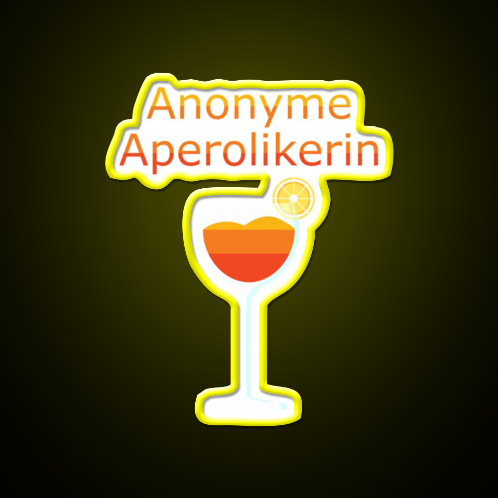 Anonymous Aperol Funny Party Cocktail Bar Decor Led Neon Sign Rgb Color - LED neon sign view 7