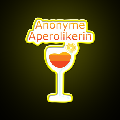 Anonymous Aperol Funny Party Cocktail Bar Decor Led Neon Sign Rgb Color - LED neon sign view 7
