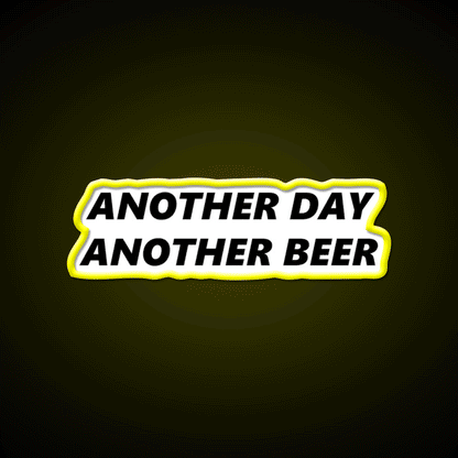 Another Day Another Beer Bar Decor Led Neon Sign Rgb Color - Custom LED neon sign front view