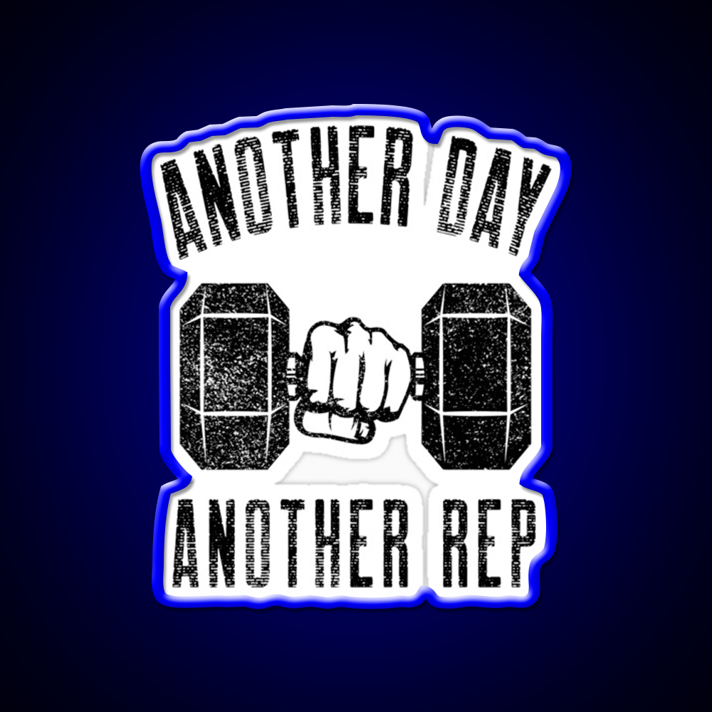 Another Day Another Rep Gym Fitness Led Neon Sign Rgb Color