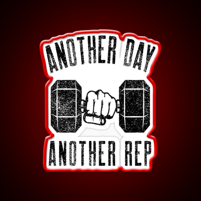 Another Day Another Rep Gym Fitness Led Neon Sign Rgb Color