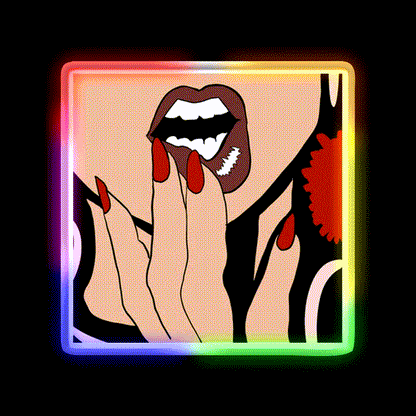 Another Day Nail Salon Led Neon Sign Rgb Color - LED neon sign close-up detail
