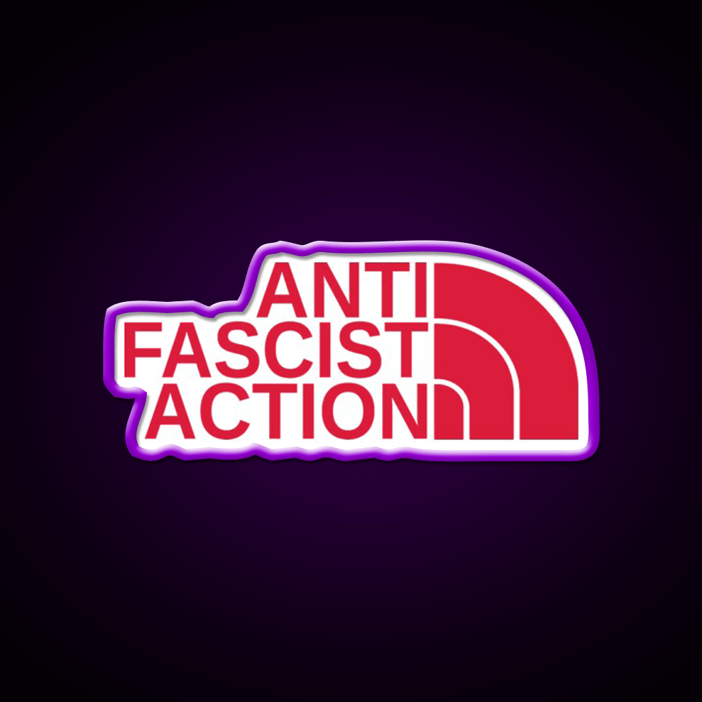 Anti Fascist Action Welcome Led Neon Sign Open Sign Rgb Color - Shineneon
