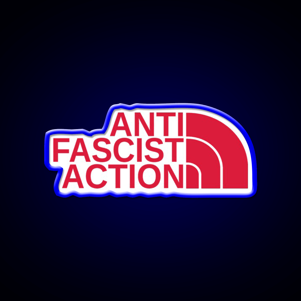 Anti Fascist Action Welcome Led Neon Sign Open Sign Rgb Color - Shineneon