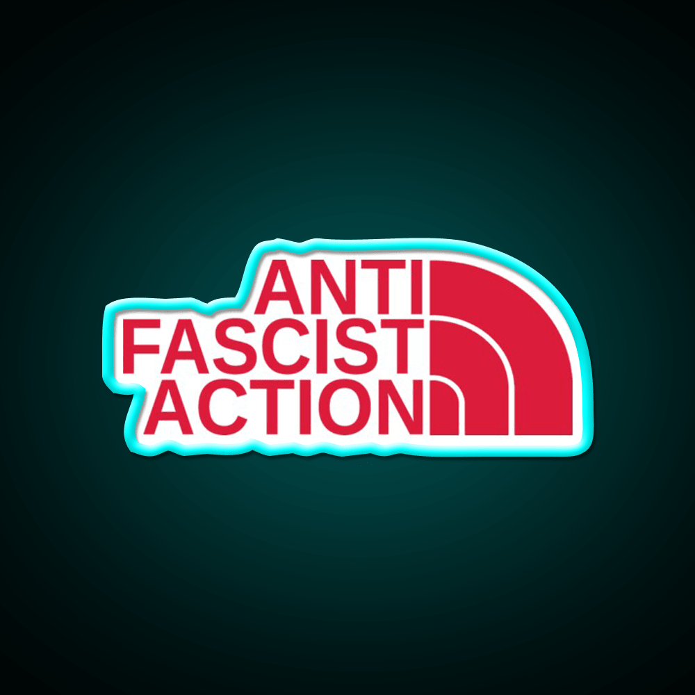 Anti Fascist Action Welcome Led Neon Sign Open Sign Rgb Color - Shineneon