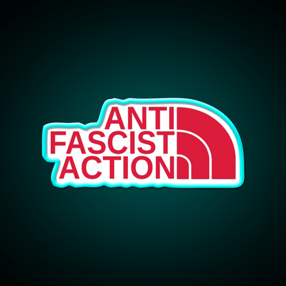 Anti Fascist Action Welcome Led Neon Sign Open Sign Rgb Color - Shineneon