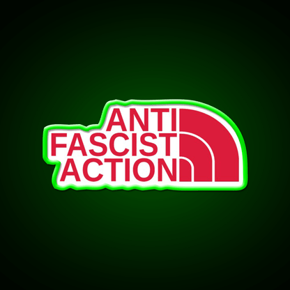 Anti Fascist Action Welcome Led Neon Sign Open Sign Rgb Color - Shineneon