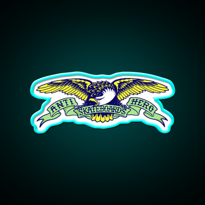 Anti Hero Eagle Beer Bar Decor Led Neon Sign Rgb Color - Size and dimension reference