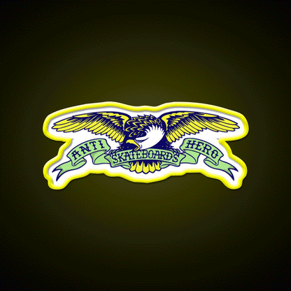 Anti Hero Eagle Beer Bar Decor Led Neon Sign Rgb Color - Custom LED neon sign front view