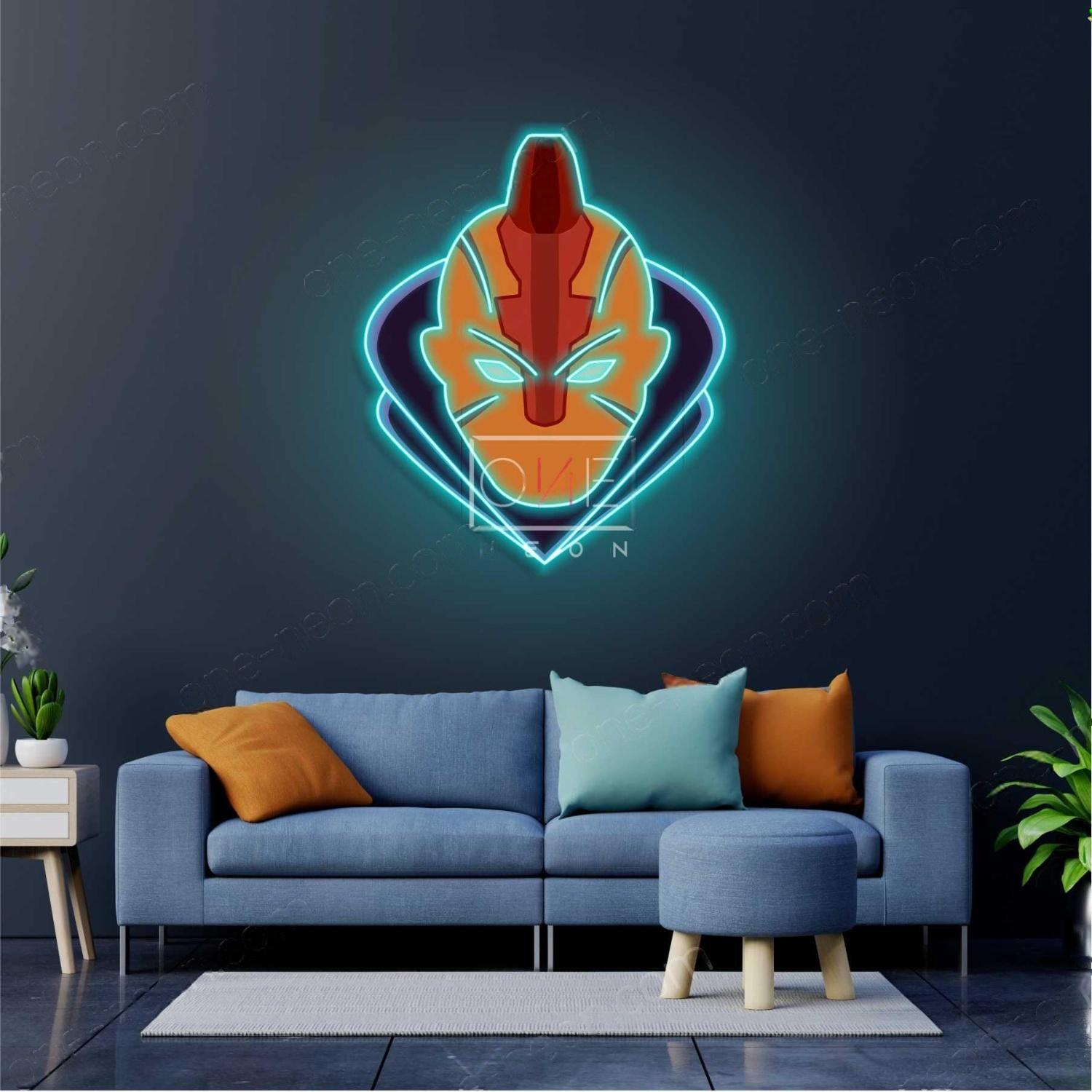 Anti-Mage Sci-Fi Helmet Multi-Color Led Neon Sign For Gaming Room Wall Decor | Shineneon