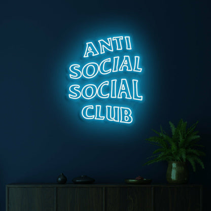 Anti Social Social Club Highlight Individuality With Distinctive Neon - Shineneon