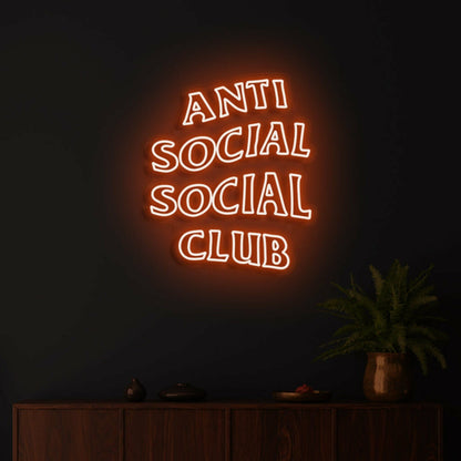 Anti Social Social Club Highlight Individuality With Distinctive Neon - Shineneon