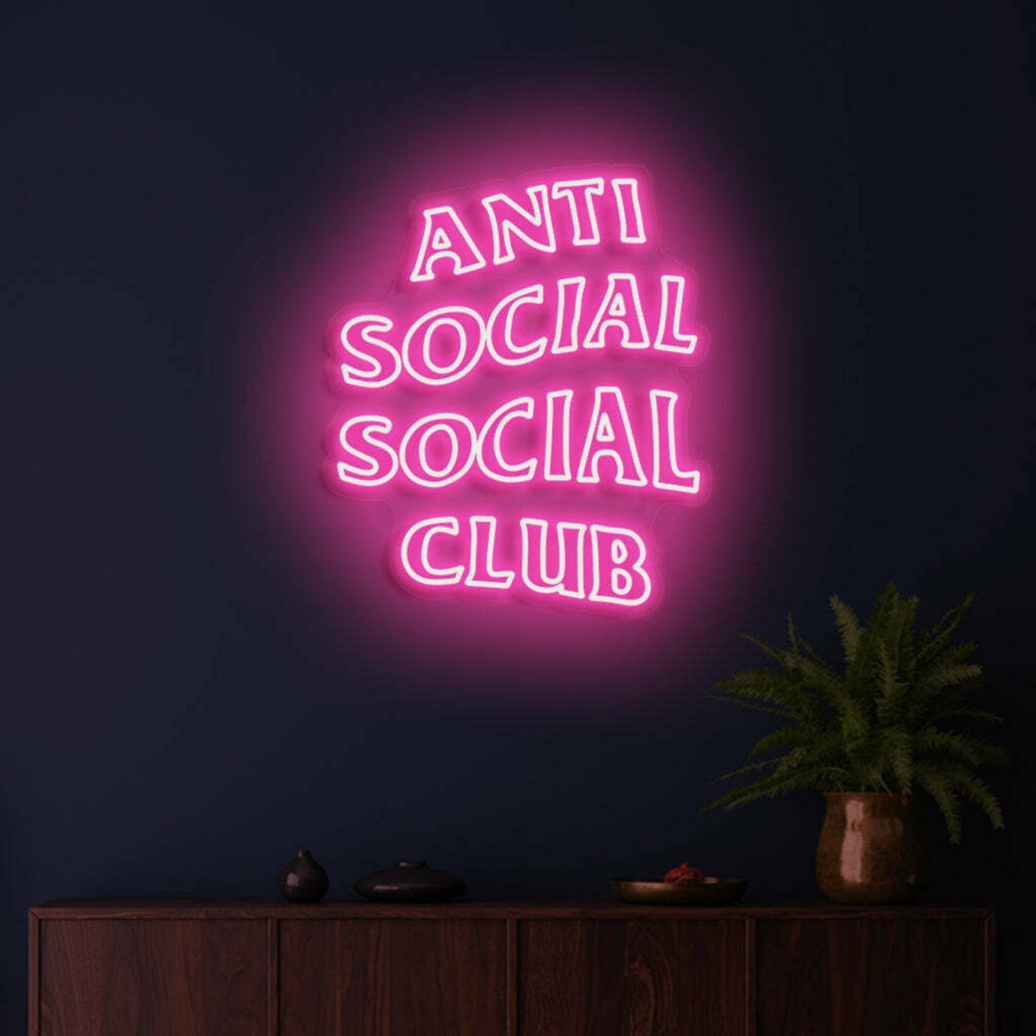 Anti Social Social Club Highlight Individuality With Distinctive Neon - Shineneon