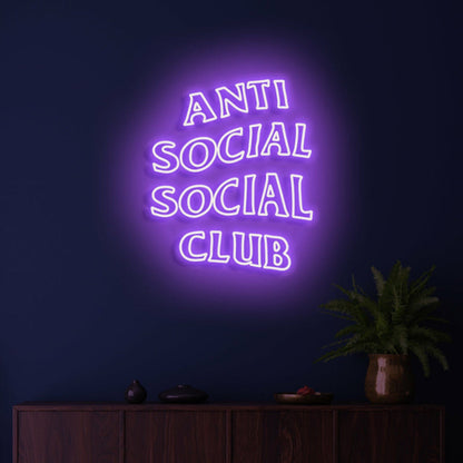Anti Social Social Club Highlight Individuality With Distinctive Neon - Shineneon