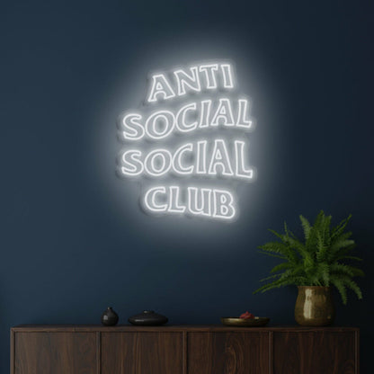 Anti Social Social Club Highlight Individuality With Distinctive Neon - Shineneon