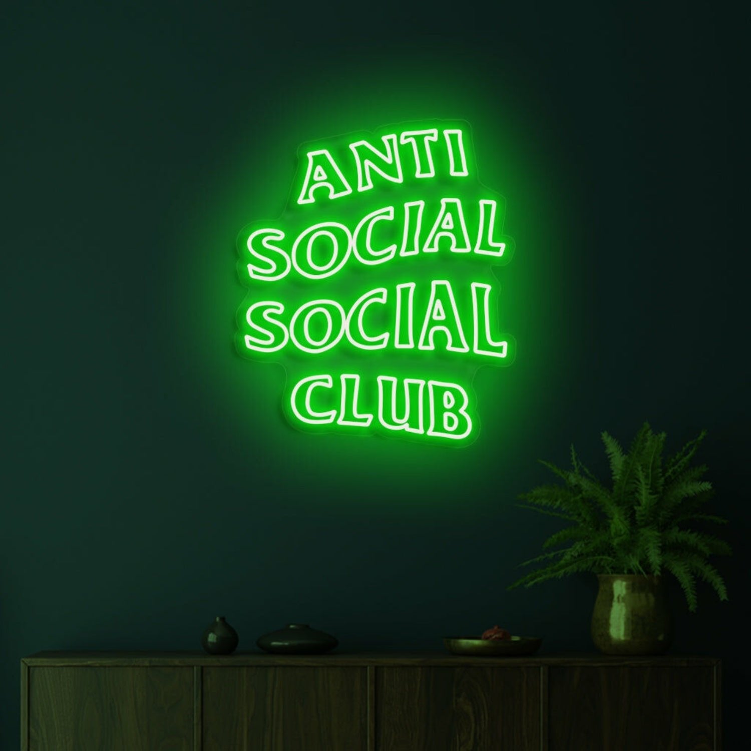 Anti Social Social Club Highlight Individuality With Distinctive Neon - Shineneon