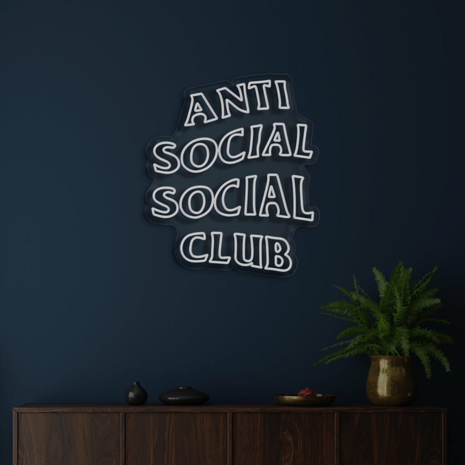 Anti Social Social Club Highlight Individuality With Distinctive Neon - Shineneon