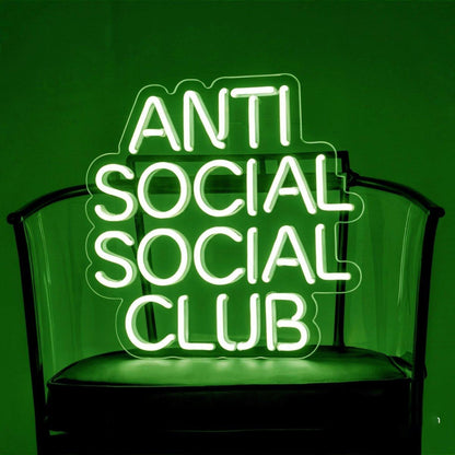 Anti Social Social Club Led Neon Sign For Man Cave | Shineneon
