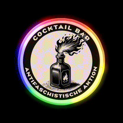 Antifa Cocktail Bar Cocktail Bar Decor Led Neon Sign Rgb Color - LED neon sign close-up detail