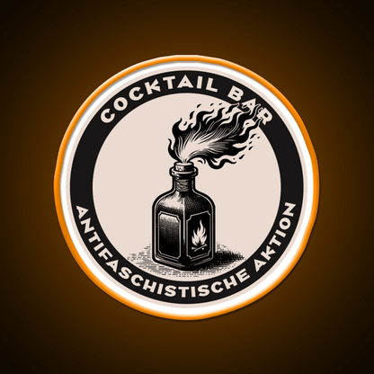 Antifa Cocktail Bar Cocktail Bar Decor Led Neon Sign Rgb Color - Shineneon