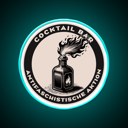 Antifa Cocktail Bar Cocktail Bar Decor Led Neon Sign Rgb Color - Shineneon