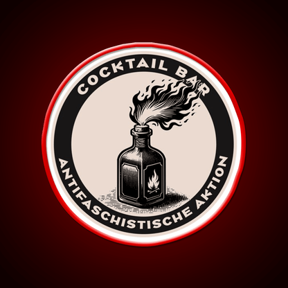Antifa Cocktail Bar Cocktail Bar Decor Led Neon Sign Rgb Color - Shineneon