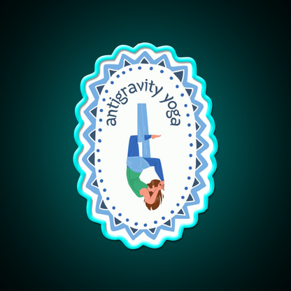 Antigravity Yoga Led Neon Sign For Wellness Space Rgb Color