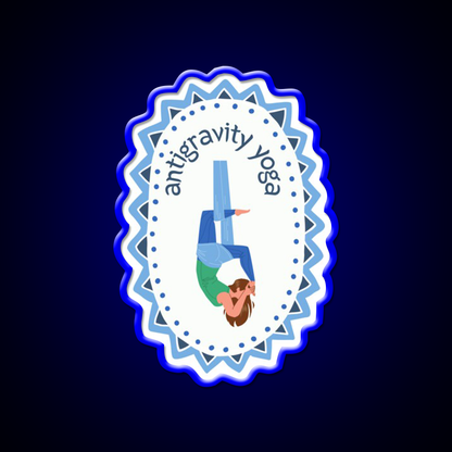 Antigravity Yoga Led Neon Sign For Wellness Space Rgb Color