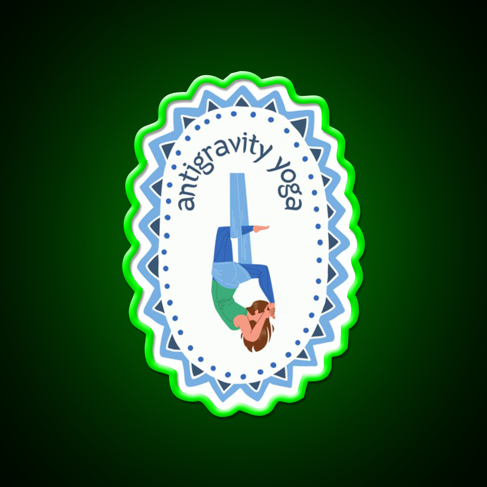 Antigravity Yoga Led Neon Sign For Wellness Space Rgb Color