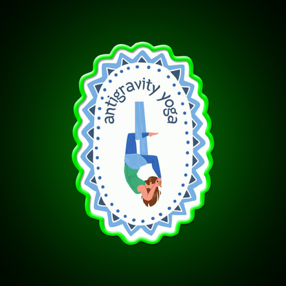 Antigravity Yoga Led Neon Sign For Wellness Space Rgb Color