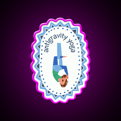 Antigravity Yoga Led Neon Sign For Wellness Space Rgb Color