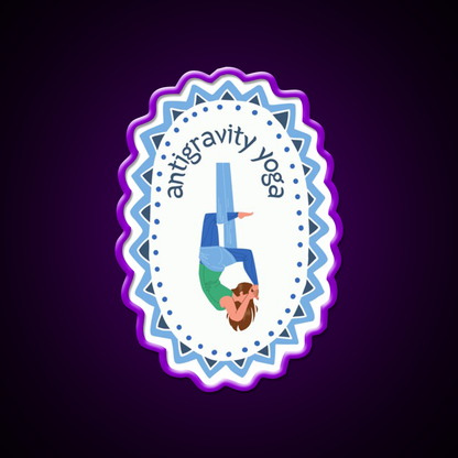 Antigravity Yoga Led Neon Sign For Wellness Space Rgb Color