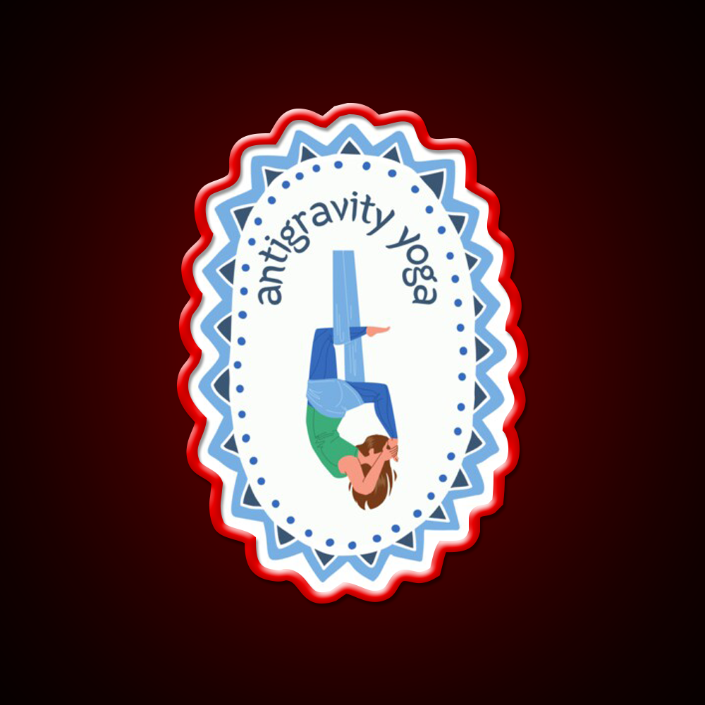 Antigravity Yoga Led Neon Sign For Wellness Space Rgb Color